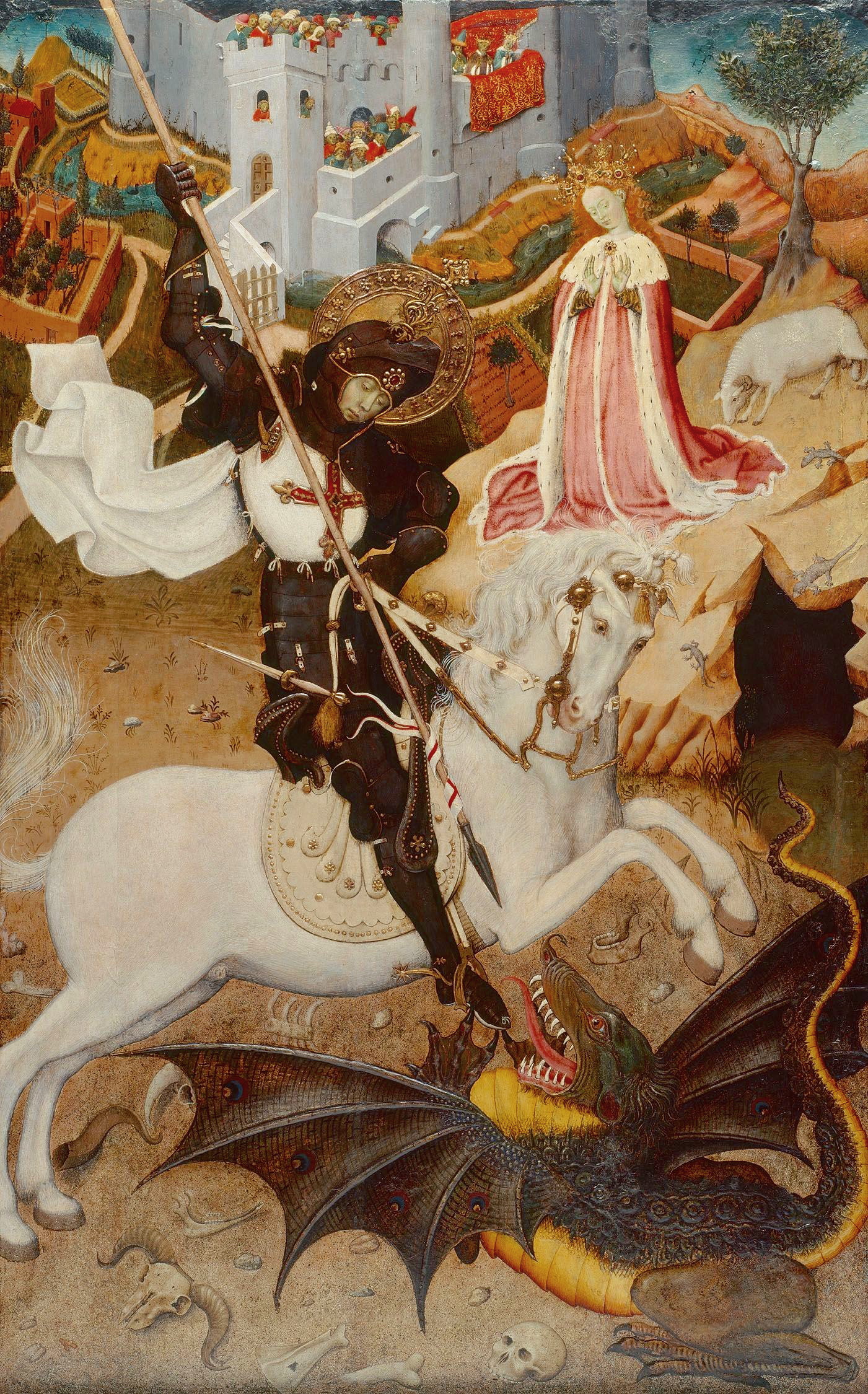 Saint George Killing the Dragon, 1434/35, by Bernat Martorell